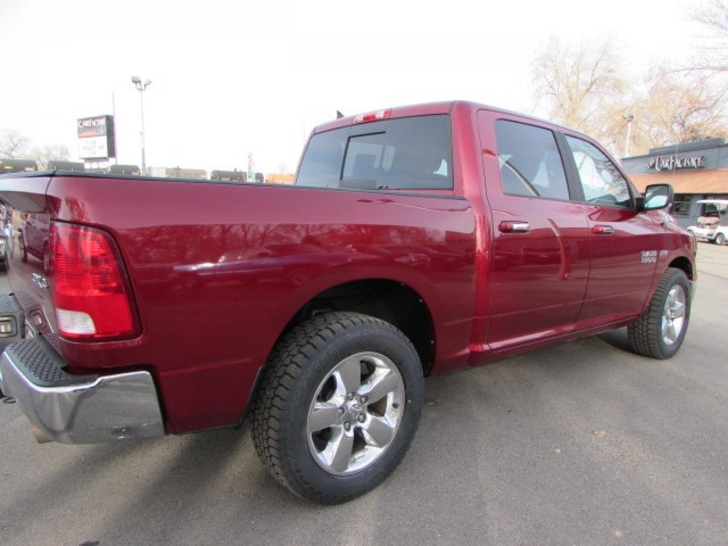 2015 Red /Gray RAM 1500 (1C6RR7LT7FS) with an 5.7 Hemi V8 engine engine, 8 speed automatic transmission, located at 4562 State Avenue, Billings, MT, 59101, (406) 896-9833, 45.769516, -108.526772 - 2015 RAM 1500 SLT Crew Cab SWB 4WD - Bighorn Edition! 5.7L V8 OHV 16V Hemi Engine - 8 speed automatic transmission - 4WD - 115,339 miles - Inspected and serviced - copy of inspection and all work performed as well as complete vehicle history report provided SLT Bighorn package - Luxury group - - Photo#4